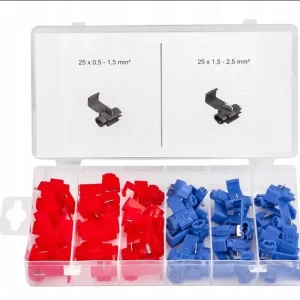 SZYBKOZŁĄCZKI ELEKTRYCZNE ZESTAW 50szt PS1003 Oferta limitowana