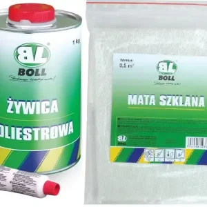 BOLL ZESTAW NAPRAWCZY ŻYWICA 1KG+MATA SZKLANA 450G Kup teraz