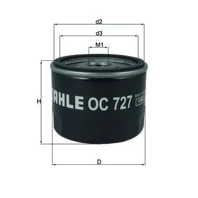 KNECHT FILTR OLEJU OC 727 Popularny