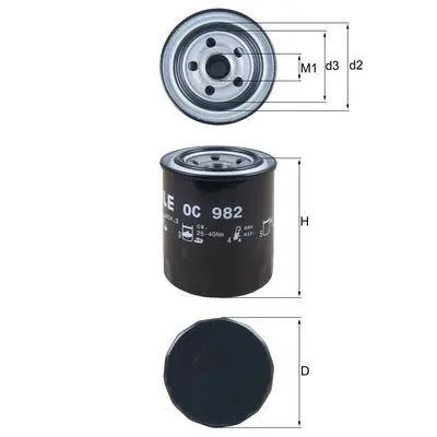 OC 982 FILTR OLEJU Wyprzedaż