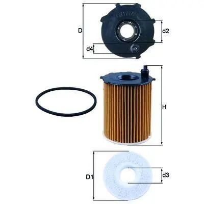 KNECHT FILTR OLEJU OX171/2D Wyprzedaż