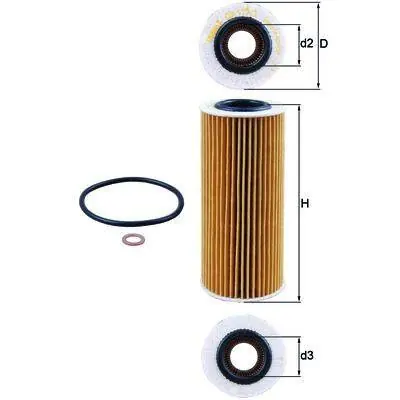 KNECHT FILTR OLEJU OX177/3D Tani