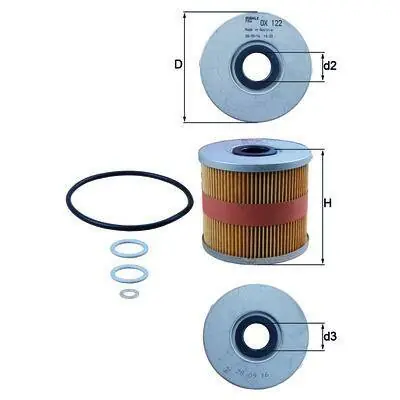 KNECHT FILTR OLEJU OX122D Autentyczny