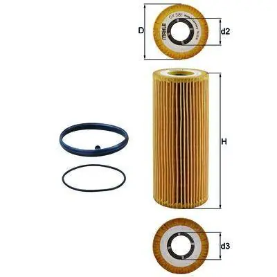 KNECHT FILTR OLEJU OX381D Popularny