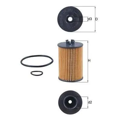 KNECHT FILTR OLEJU OX382D Oryginalny