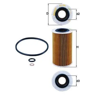 KNECHT FILTR OLEJU OX 384D Popularny