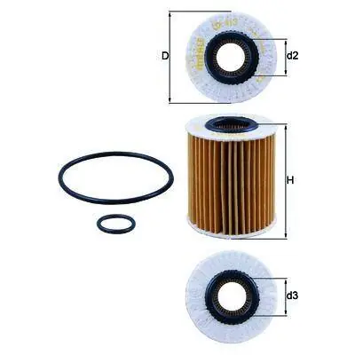 Premium KNECHT FILTR OLEJU OX413D1