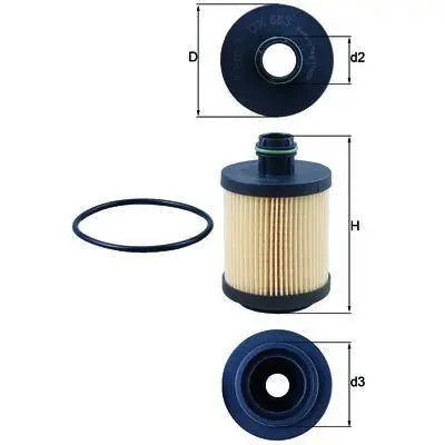 Popularny KNECHT FILTR OLEJU OX553D