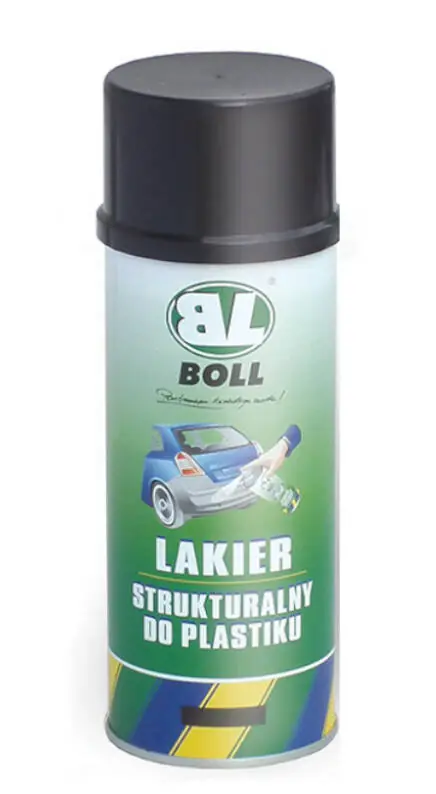 BOLL LAKIER STRUKTURALNY DO PLASTIKU CZARNY 400ML SPRAY Autentyczny