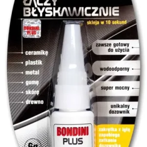 Zwrot pieniędzy BONDINI PLUS KLEJ BŁYSTAWICZNY 6G