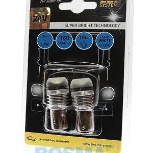 Bezpieczna płatność ŻARÓWKA 24V 1XLED SMD MEGA BAY15D BIAŁA 6000K BOSMA 3215