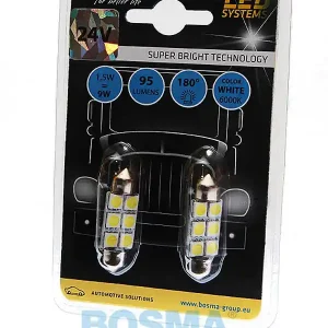 Wysoka jakość ŻARÓWKA 24V SMD 6XSMD SV8.5 12X36MM BOSMA 2 SZT. 3826