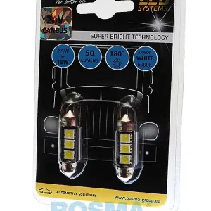 ŻARÓWKA 24V SMD 3XSMD SV8.5 15X36MM WHITE BOSMA 3758 Zamów teraz