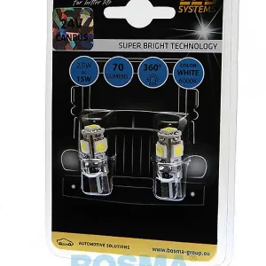 Tani ŻARÓWKA 24V SMD 5XSMD T10 WHITE BOSMA 2 SZT. 4205