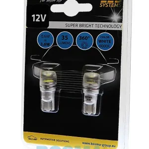 Nowość ŻARÓWKA 12V 1XLED SMD7080 T10 BIAŁA 6000K WIDE VIEWING 4014