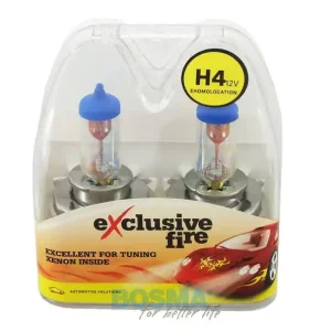 ŻARÓWKI EXCLUSIVE FIRE 12V 60/55W H4 P43T BOSMA 8429 Autentyczny