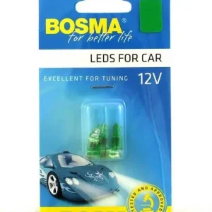 ŻARÓWKA 12V 1XLED STANDARD T05 ZIELONA WIDE VIEWING 4 SZT. Darmowa dostawa