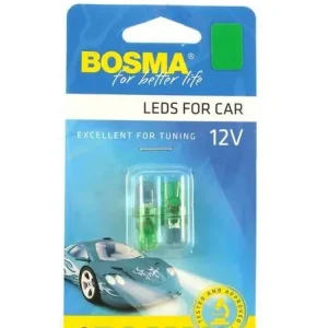 ŻARÓWKA 12V 1XLED STANDARD T10 ZIELONA 2 SZT. Autentyczny