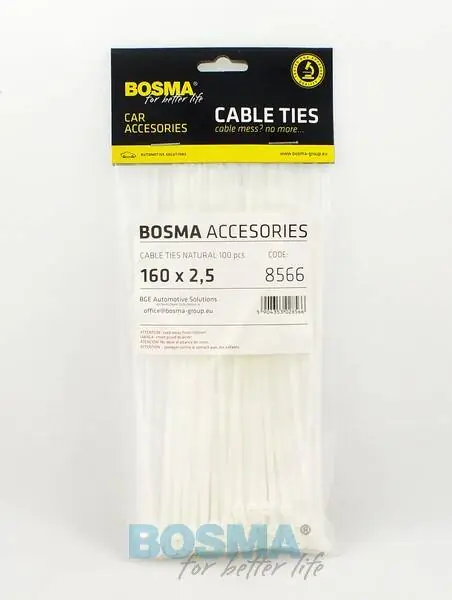 OPASKA KABLOWA 160X2.5 BIAŁA 100SZT Tylko dziś