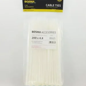 OPASKA KABLOWA 200X4.8 BIAŁA 100SZT Ekspresowa dostawa