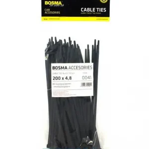 Autentyczny OPASKA KABLOWA 200X2.5 CZARNA 100 SZT.