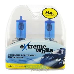 Niska cena ŻARÓWKI EXTREME WHITE 12V 60/55W H4 P43t (TWIN BOX) BOSMA