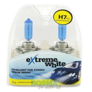 ŻARÓWKI EXTREME WHITE 12V 55W H7 PX26d (TWIN BOX) BOSMA Zwrot pieniędzy
