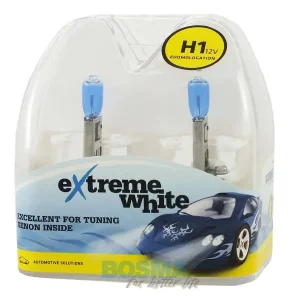 Ekspresowa dostawa ŻARÓWKI EXTREME WHITE 12V 55W H1 P14,5s (TWIN BOX) BOSMA