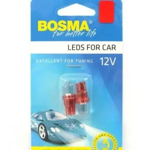 Darmowa dostawa ŻARÓWKA 12V 1XLED STANDARD T10 CZERWONA 2 SZT.