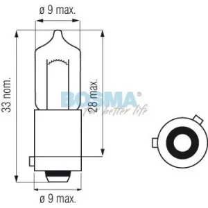 ŻARÓWKA 24V H21W BAY9S HALOGEN BOSMA 5800 Kup teraz