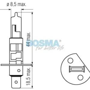 ŻARÓWKA 24V H1 70W P14.5S BOSMA 0324 Zamów teraz