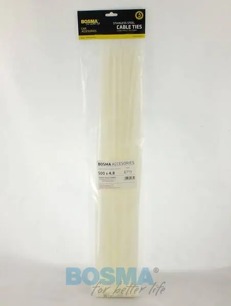 Popularny OPASKA KABLOWA 500X4.8 BIAŁA 100 SZT.