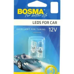 ŻARÓWKA 12V 1XLED STANDARD T10 BIAŁA 6000K 2 SZT. Rabat