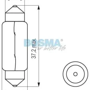 Bezpieczna płatność ŻARÓWKA 12V 5W SV8,5 10X36MM ZIELONA BOSMA 4582