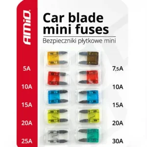 Autentyczny BEZPIECZNIKI PŁYTKOWE MINI KOMPLET 10 SZT.