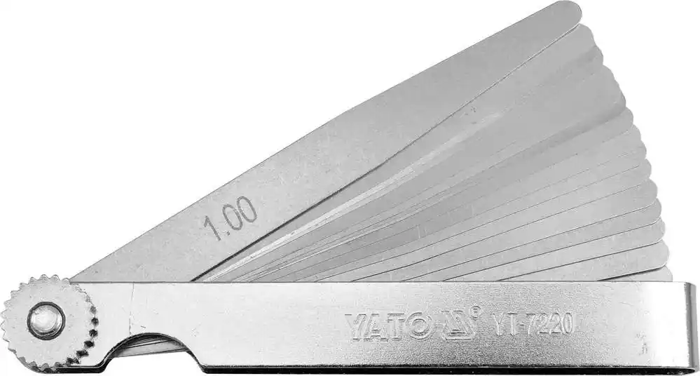 YATO YT-7220 SZCZELINOMIERZ 100 mm, 17 LISTKÓW 0,02-1 mm Wyprzedaż