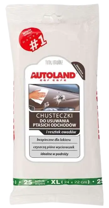 AUTOLAND CHUSTECZKI DO USUWANIA PTASICH ODCHODÓW 25 SZT. Najlepsza cena