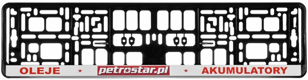 Zwrot pieniędzy PETROSTAR RAMKA POD TABLICĘ REJESTRACYJNĄ CZARNA
