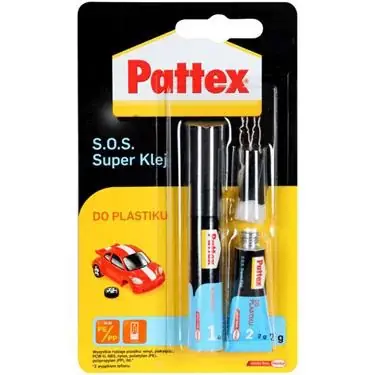 PATTEX S.O.S. SUPER KLEJ DO PLASTIKU 4ML + 2G Nowość