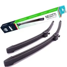 Promocja Wycieraczki samochodowe NEGOTTI (płaskie) do Volvo S60 02.2019- (bez systemu ogrzewania, zraszacz)
