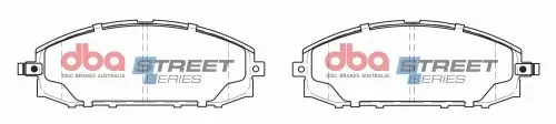 Darmowa dostawa DB1361SS DBA Street Series Klocki hamulcowe samochodowe (kpl.)