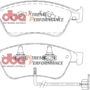 Wysoka jakość DB2202XP DBA Xtreme Performance Klocki hamulcowe samochodowe (kpl.)