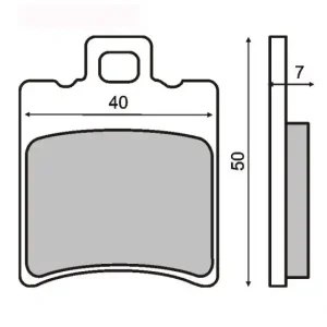 RMS KLOCKI HAMULCOWE MOTO RMS225100190 APRILIA AMICO / PIAGGIO ZIP FAST RIDER 50CC Oryginalny