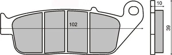 RMS KLOCKI HAMULCOWE do MOTO KYMCO X-CITING 250-500cc 2005- RMS225100890 Tylko dziś