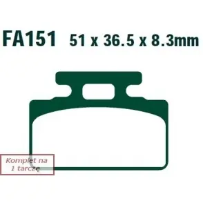 Wysoka jakość EBC KLOCKI HAM. MOTO. HONDA ROAD RACING NSF 250 R (12-13)