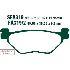 Tylko dziś EBC KLOCKI HAMULCOWE MOTO SYM VOYAGER 250 (05) YAMAHA XP 500 (13-14)