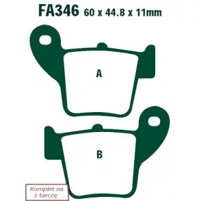 Autentyczny EBC KLOCKI HAMULCOWE MOTO. HONDA CRF 250 (04-07)