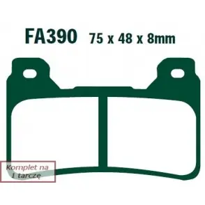 Zwrot pieniędzy EBC Klocki Hamulcowe Motocyklowe FA390HH EBCFA390HH do HONDA CBR 600 (07-14)/ CBR 1000 FIREBLADE (ABS) (09-14)