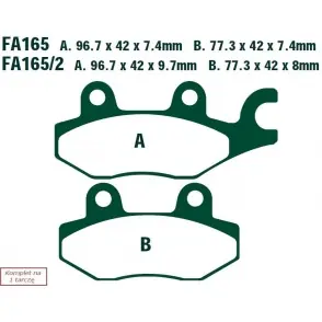 Rabat EBC KLOCKI HAMULCOWE R EBCFA165R do YAMAHA XTZ 750 SUPER TENERE (89-95)