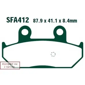 Tani EBC KLOCKI HAMULCOWE SKUTEROWE HH EBCSFA412HH do SUZUKI AN 650 K3 BURGMAN (03)
